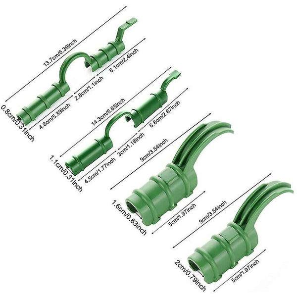 20 Pcs Greenhouse Clips Tube Fixed Tool Garden Tarpaulin Sun Protection 1.1Cm Greenhouses