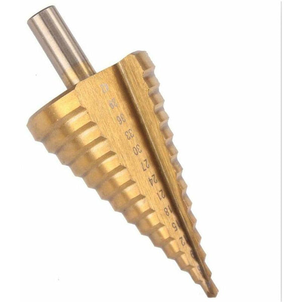 Step Cone Drill Bit 4 42Mm 14 Sizes High Speed Steel Round Shank Hole Cutter Tool Drill Bits