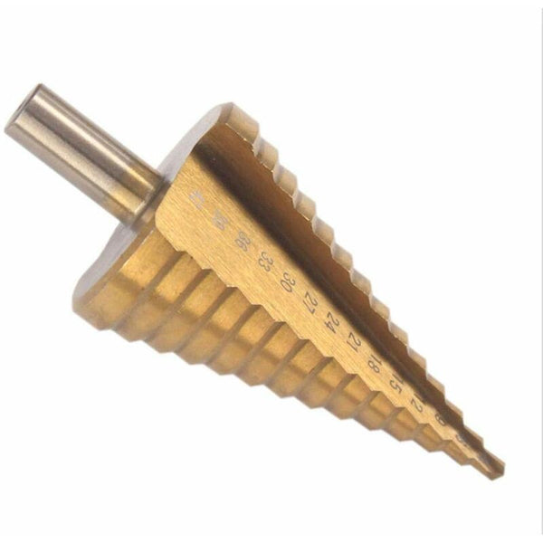 Step Cone Drill Bit 4 42Mm 14 Sizes High Speed Steel Round Shank Hole Cutter Tool Drill Bits