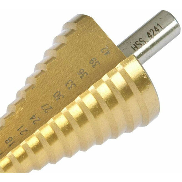 Step Cone Drill Bit 4 42Mm 14 Sizes High Speed Steel Round Shank Hole Cutter Tool Drill Bits