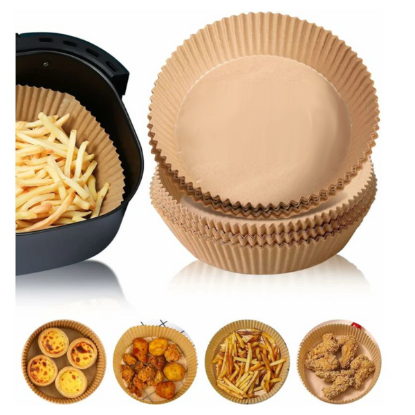 120 Pack Round Air Fryer Parchment Paper Liners 16Cm Diameter Air Fryer Accessories