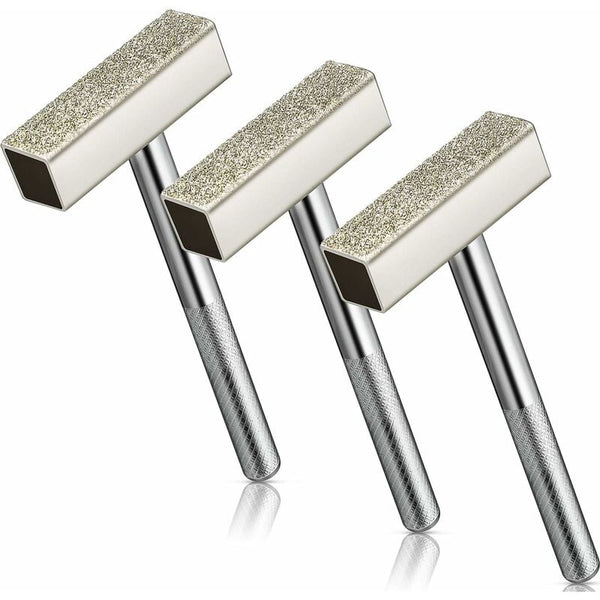 3 Pcs Dressing Wheel Dresser Diamond Grinding Bench Tool For Deburring Burrs