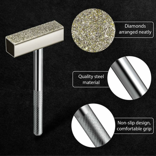 3 Pcs Dressing Wheel Dresser Diamond Grinding Bench Tool For Deburring Burrs