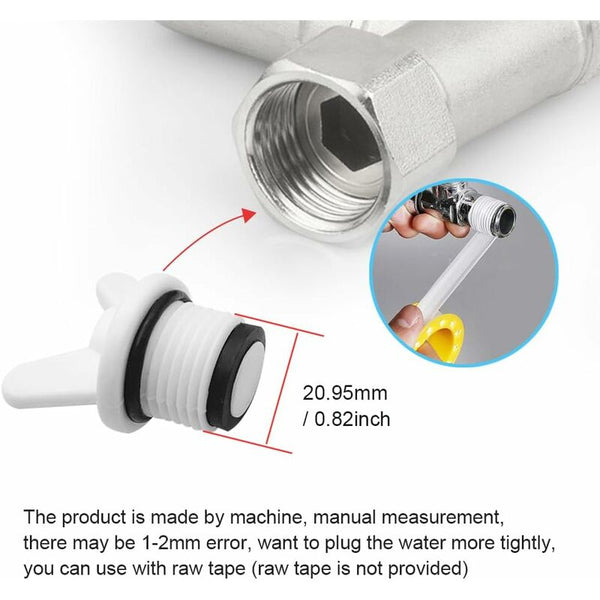 15 Pcs 1/2" Male Hex Pipe Plug For Plumbing & Irrigation Connectors Valves & Accessories