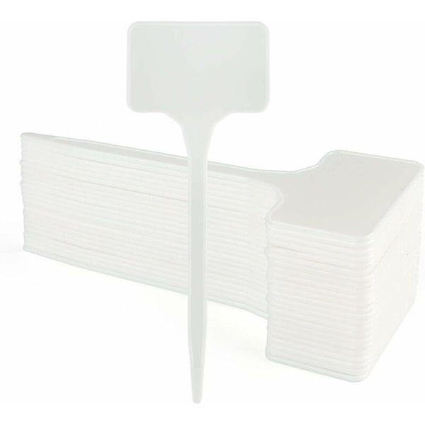 50 Pieces 15.5Cm Outdoor Plant Large Labels Plastic Vegetable Garden White Plant Labels