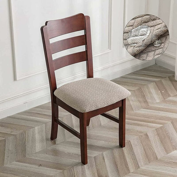 Chair Cover 2/4 Pieces Cushion Waterproof Seat Removable Washable Jacquard Elastic Slipcovers