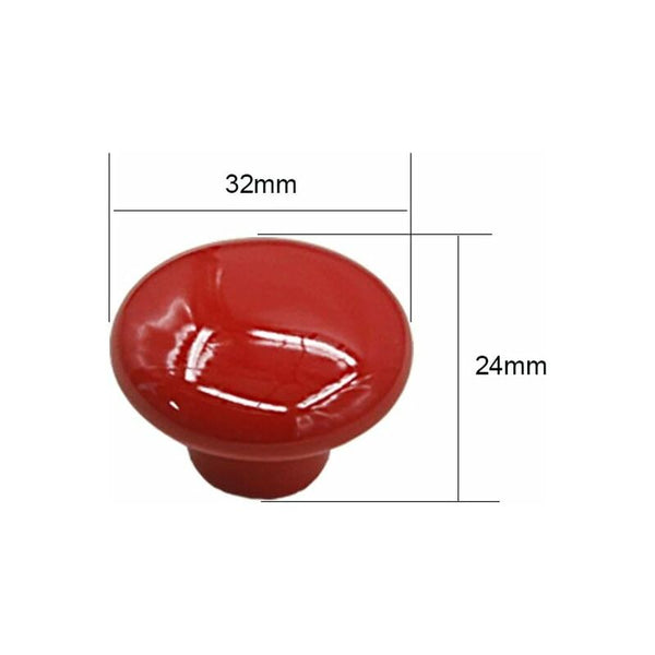 10 Pack Red Ceramic Drawer Pulls And Knobs For Kids Room Furniture Handles Cabinet Pulls
