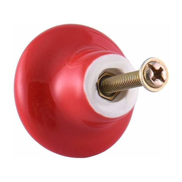 10 Pack Red Ceramic Drawer Pulls And Knobs For Kids Room Furniture Handles Cabinet Pulls