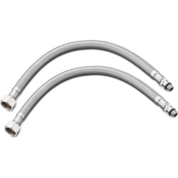 Flexible Kitchen Hose 60Cm Pack Of 2 G3/8 X M10 Connection Tubes For Bathroom Sink Faucet Connectors Valves & Accessories
