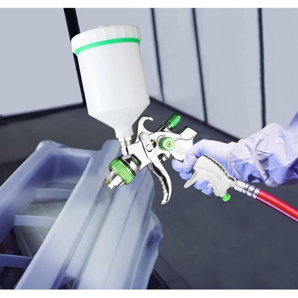 Hvlp Professional Paint Spray Gun 600Cc With 3 Nozzles 1.4Mm 1.7Mm 2.0Mm Gravity Feed Air Car Furniture Paint Sprayers
