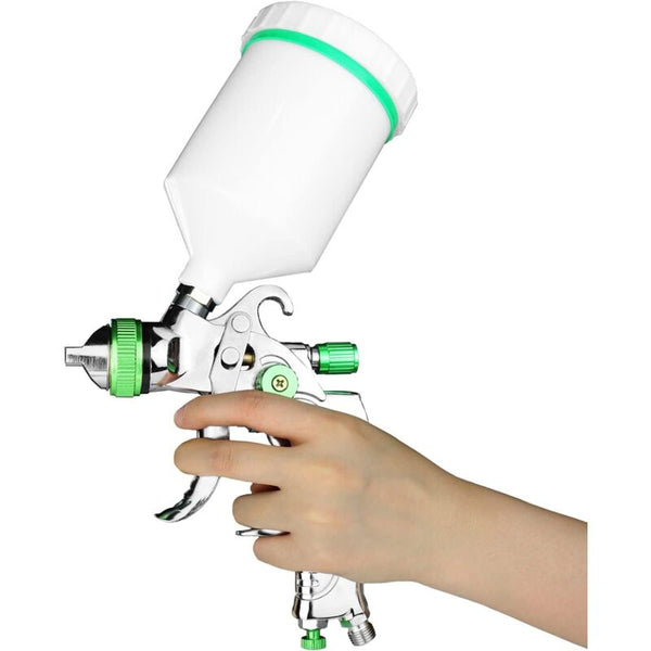 Hvlp Professional Paint Spray Gun 600Cc With 3 Nozzles 1.4Mm 1.7Mm 2.0Mm Gravity Feed Air Car Furniture Paint Sprayers
