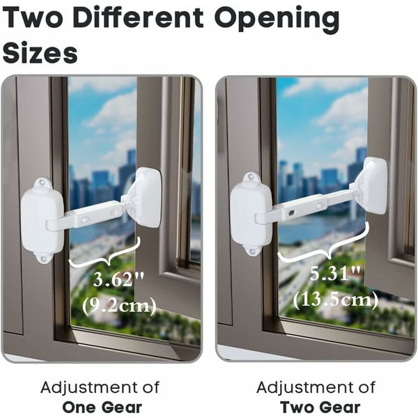 Child Safety Limiter For Baby Locks Toddlers And Pets (White) Other Window Accessories