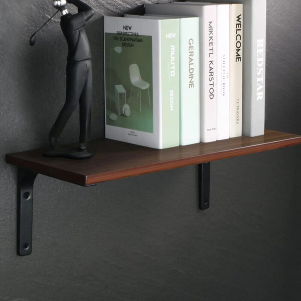 Wall Shelf Bracket Matte Black Metal Support For Kitchen Decor Heavy Duty 100Mm X 4Pcs Braces & Brackets
