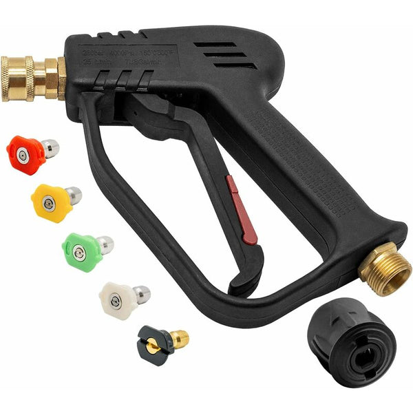 4000 Psi High Pressure Washer Gun With 5 Water Nozzle Tips Car Cleaning Pressure Washer Parts
