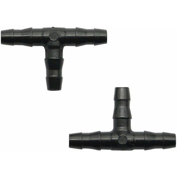 100 Pcs Barbed Connectors Drip Irrigation4/7Mm Universal Tee Uitable For Watering Garden Hoses