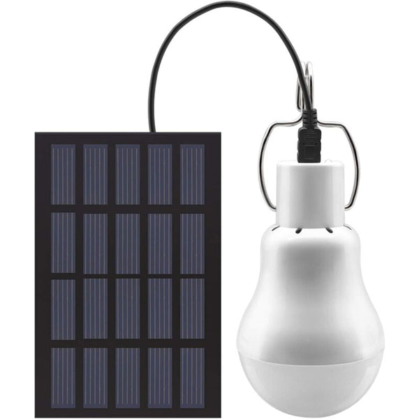 Solar Light Led Bulb Powered With Panel For Garden Patio Indoor Outdoor Hiking Camping Tent Outdoor Lighting Accessories