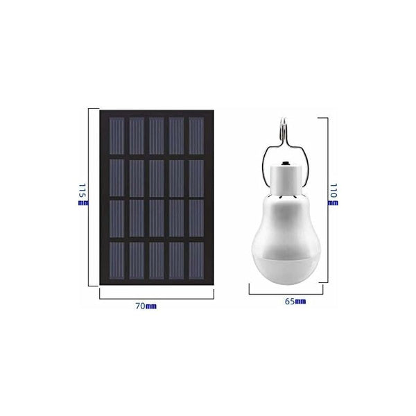Solar Light Led Bulb Powered With Panel For Garden Patio Indoor Outdoor Hiking Camping Tent Outdoor Lighting Accessories