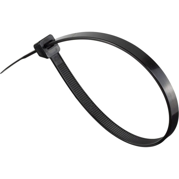 Nylon Cable Tie 300Mm X 7.6Mm Black Heavy Duty Ties Pack Of 100 Cable Ties & Organisers