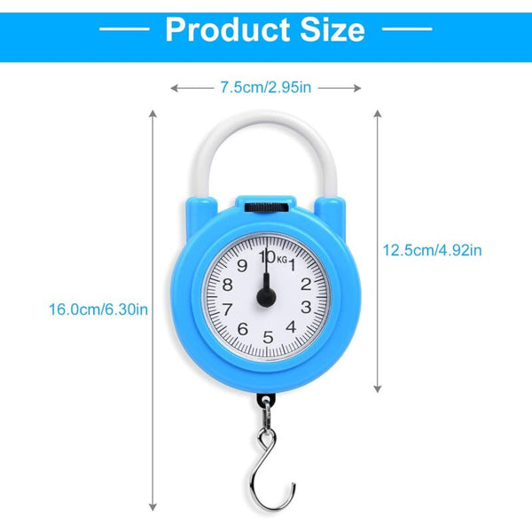 Luggage Scale Max 10Kg Small And Portable Torque With Comfortable Grip For Travel Work Luggage Scales