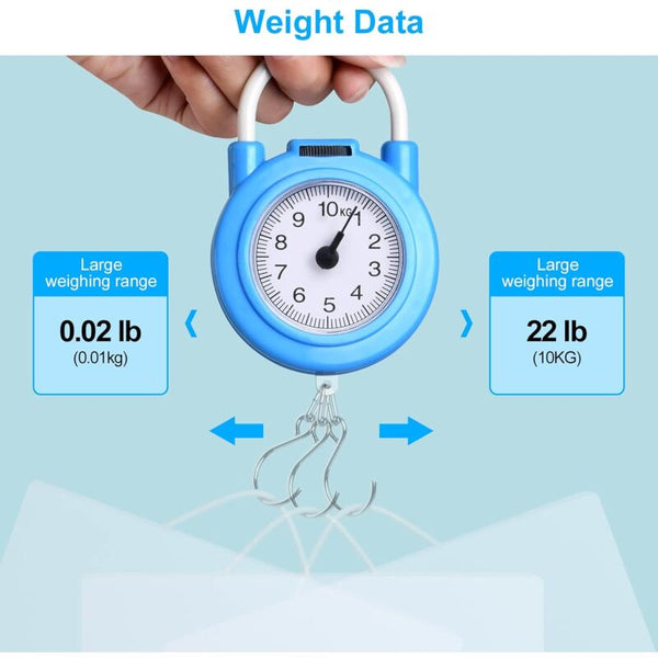 Luggage Scale Max 10Kg Small And Portable Torque With Comfortable Grip For Travel Work Luggage Scales