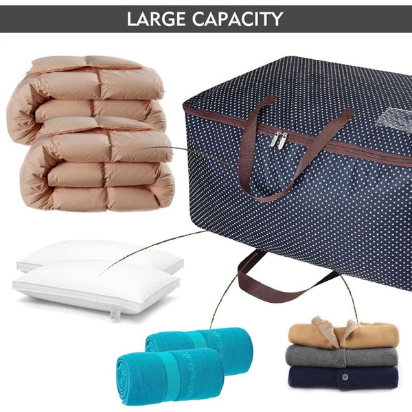 100L Thick Oversized Organizer Storage Travel (Blue) Garment Bags