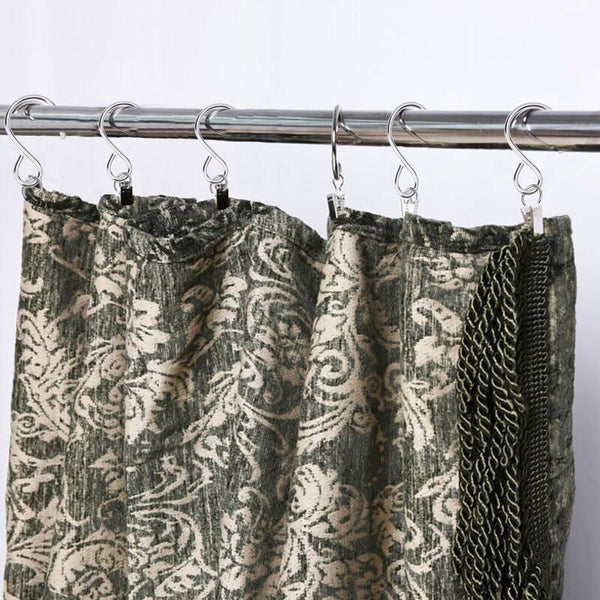25 Pcs Metal Curtain Hooks Hanging Clips For Lights And Home Decor Curtain Poles & Accessories