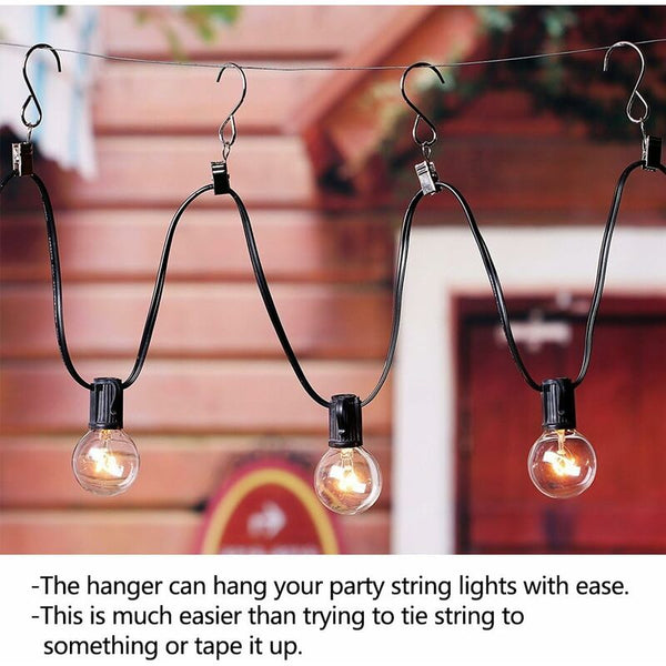 25 Pcs Metal Curtain Hooks Hanging Clips For Lights And Home Decor Curtain Poles & Accessories