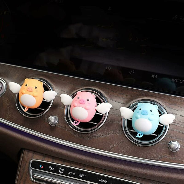 Car Vent Clip Pig Decoration Cute Air Conditioning Outlet Diffuser Charm For Most Other Car Interior