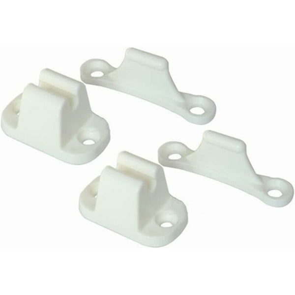 2X T Shaped Door Retainer Kit Stop Retaining Plastic Hook Holder Compatible Latch Bracket For Rv Trailer Camper Door Stops