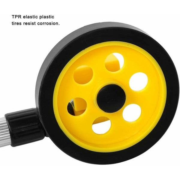 Distance Measuring Wheel 9999.9M Adjustable Industrial Wheels With Handle Telescopic Rod For Indoor Outdoor Measuring Tapes & Rulers