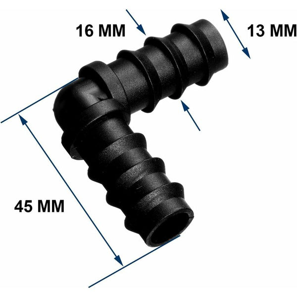 Maitys Pipe Connectors For 16Mm Irrigation System (Elbow) Complete Drip Irrigation Kits