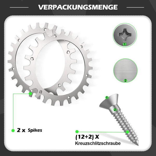 2 X Premium Stainless Steel Studs For Worx S/Model2x Screw In Spikes Traction Enhancerrobotic Lawn Lawn Mower Accessories