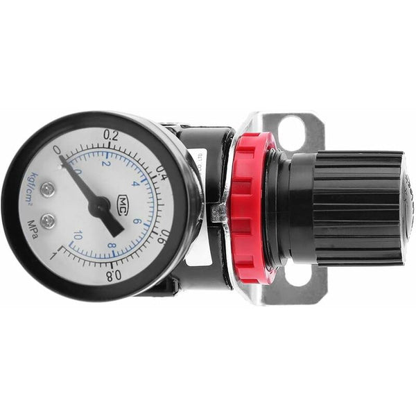 1 Pcs Air Pressure Regulator Ar2000 G1/4 Pneumatic Control Compressor With Gauge Other Pump Parts & Accessories