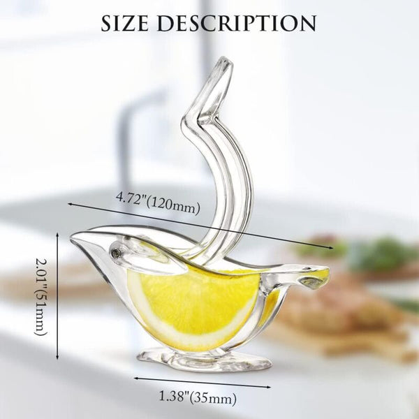 Deluxe Design Individual Lemon Squeezer Manual Juicer Hand Press Acrylic Tableware Transparent Serving Dishes (2 Manual Juicers