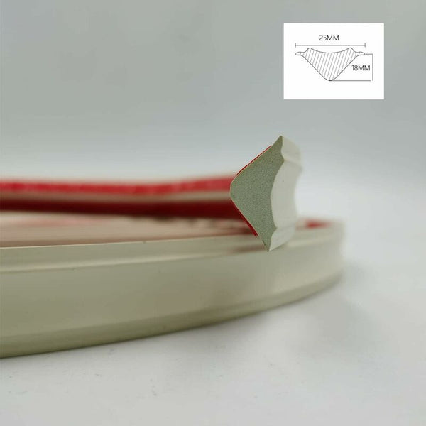 5 Meters Flexible Moulding Trim Caulk Strips Self Adhesive For Bathtub Corners Toilets Countertops Baseboard Accents & Trim