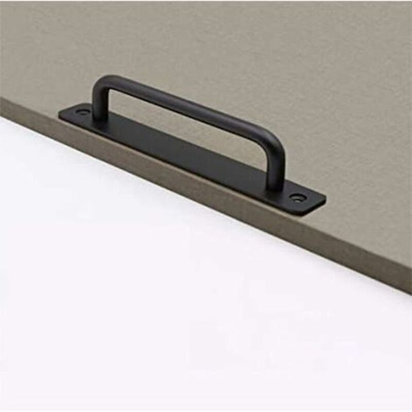 2 Pcs Heavy Duty Barn Door Handle Steel Sliding Pull Black Cast Iron Interior Exterior Barn Doors
