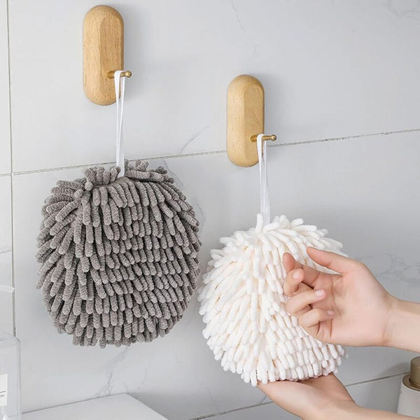 2 Pieces Hand Towels Bath Kitchen Plush Absorbent Hanging Terry Quick Towels & Washcloths