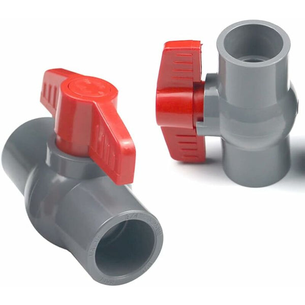 Pvc Ball Valve U Plastic Flow Control And Cut Off Straight Joint (I20mm) Screws & Bolts