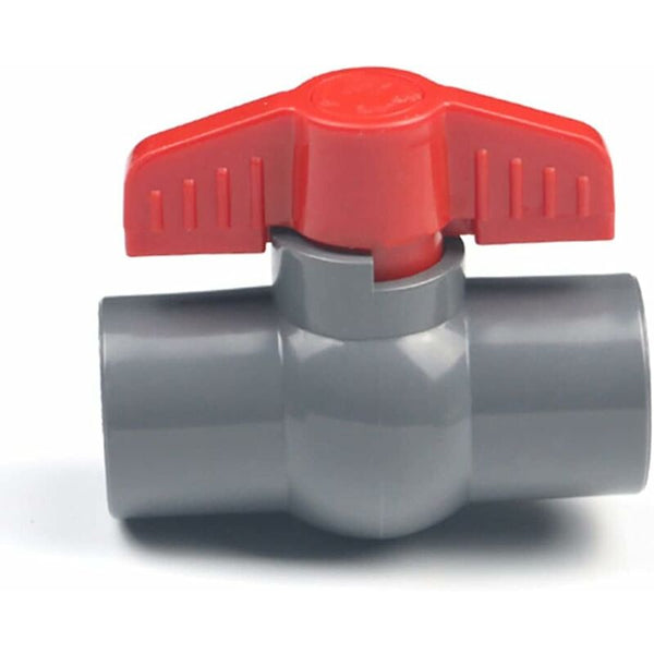 Pvc Ball Valve U Plastic Flow Control And Cut Off Straight Joint (I20mm) Screws & Bolts