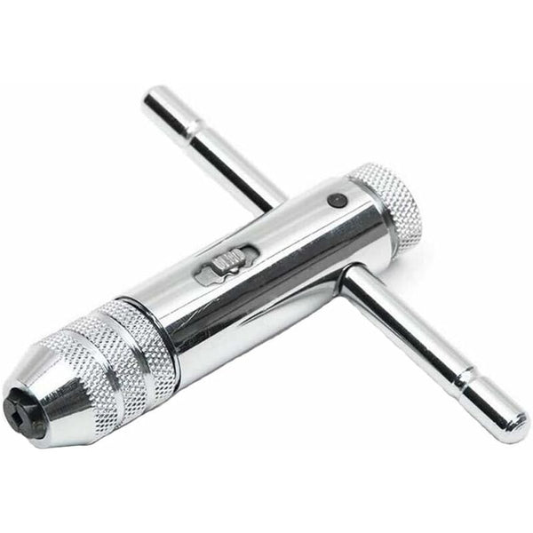 T Bar Handle Ratchet Tap Holder Adjustable Wrench With 5 Pcs M3 M8 3Mm 8Mm Metric Shaped Plug Machine Screw Ratchet Wrenches