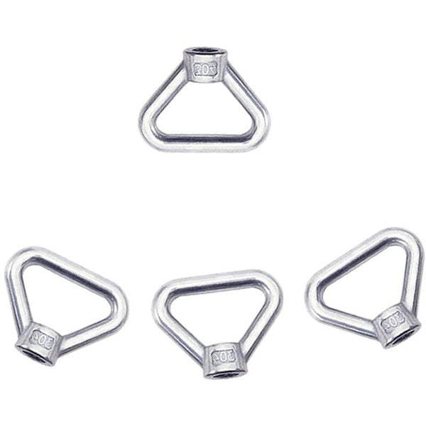 Lifting Eye Nut 8 Pcs M8 Ring Screw Silver 304 Stainless Steel Triangle Fastener Screwdrivers & Nutdrivers