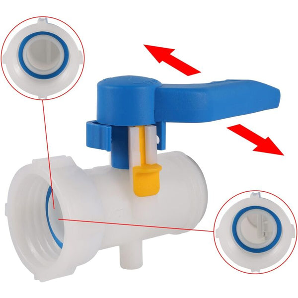Ibc Adapter 50Mm To 62Mm 1000L Tank Valve Plastic Liter Connector For Rainwater Container Water Pumps & Pressure Tanks