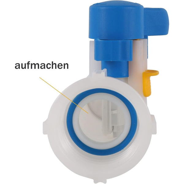 Ibc Adapter 50Mm To 62Mm 1000L Tank Valve Plastic Liter Connector For Rainwater Container Water Pumps & Pressure Tanks