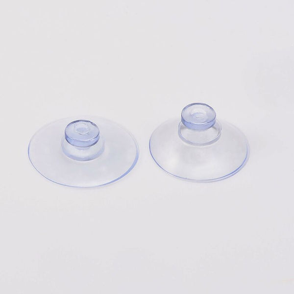 20 Pcs Small Clear Plastic Suction Cups No Hook 20Mm Hooks & Hangers