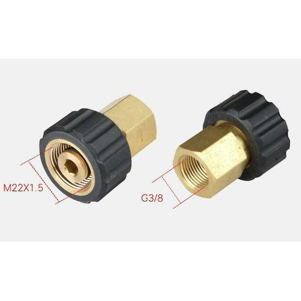 Nozzle Fitting Adapter High M22 G3 / 8M Pressure Washer Accessories