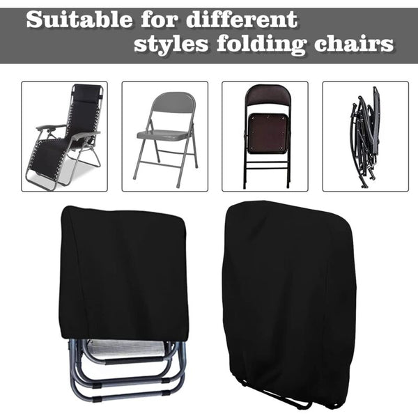 2 Pcs Folding Sun Lounger Cover Windproof Anti Uv Waterproof Garden Chair Covers Outdoor Furniture Covers