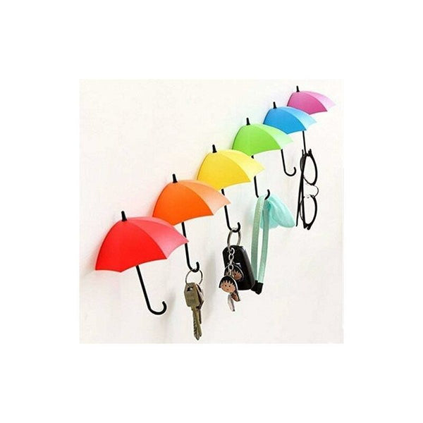 Pieces Self Adhesive Wall Key Holder Clothes Hook Rack Umbrella Stand Decorative Accessories Home Accents Gift Hooks & Hangers