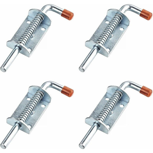 4 Pcs Trailer Modification Accessories Zipper Pull 10Mm Thick Handle Spring Buckle Utv Lock Silver Tow Bars & Winches
