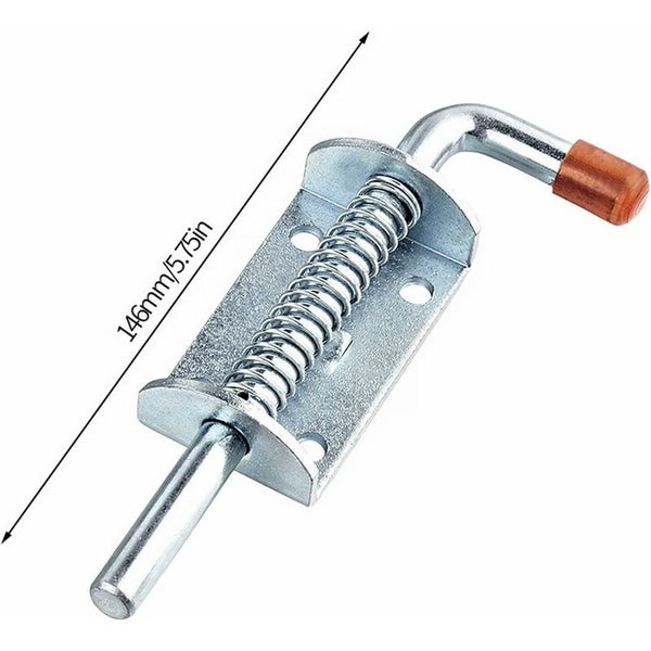 4 Pcs Trailer Modification Accessories Zipper Pull 10Mm Thick Handle Spring Buckle Utv Lock Silver Tow Bars & Winches
