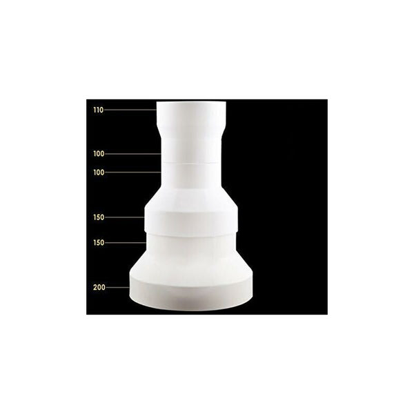 Duct Adapter Exhaust Fan Reducer For Ventilation (200Mm To 150Mm) Exhaust Systems